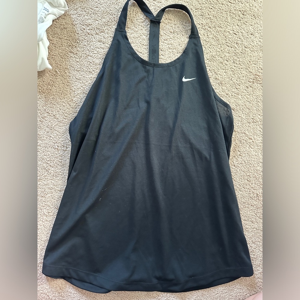Nike Black Relaxed Backless Tank Top